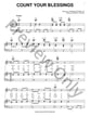 Count Your Blessings piano sheet music cover